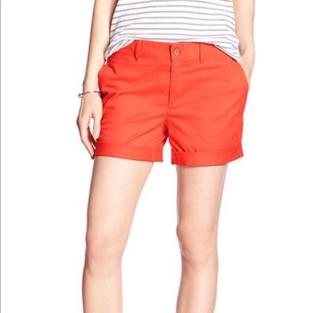 Banana Republic 4.5" inseam BF Shorts, Orange, US4